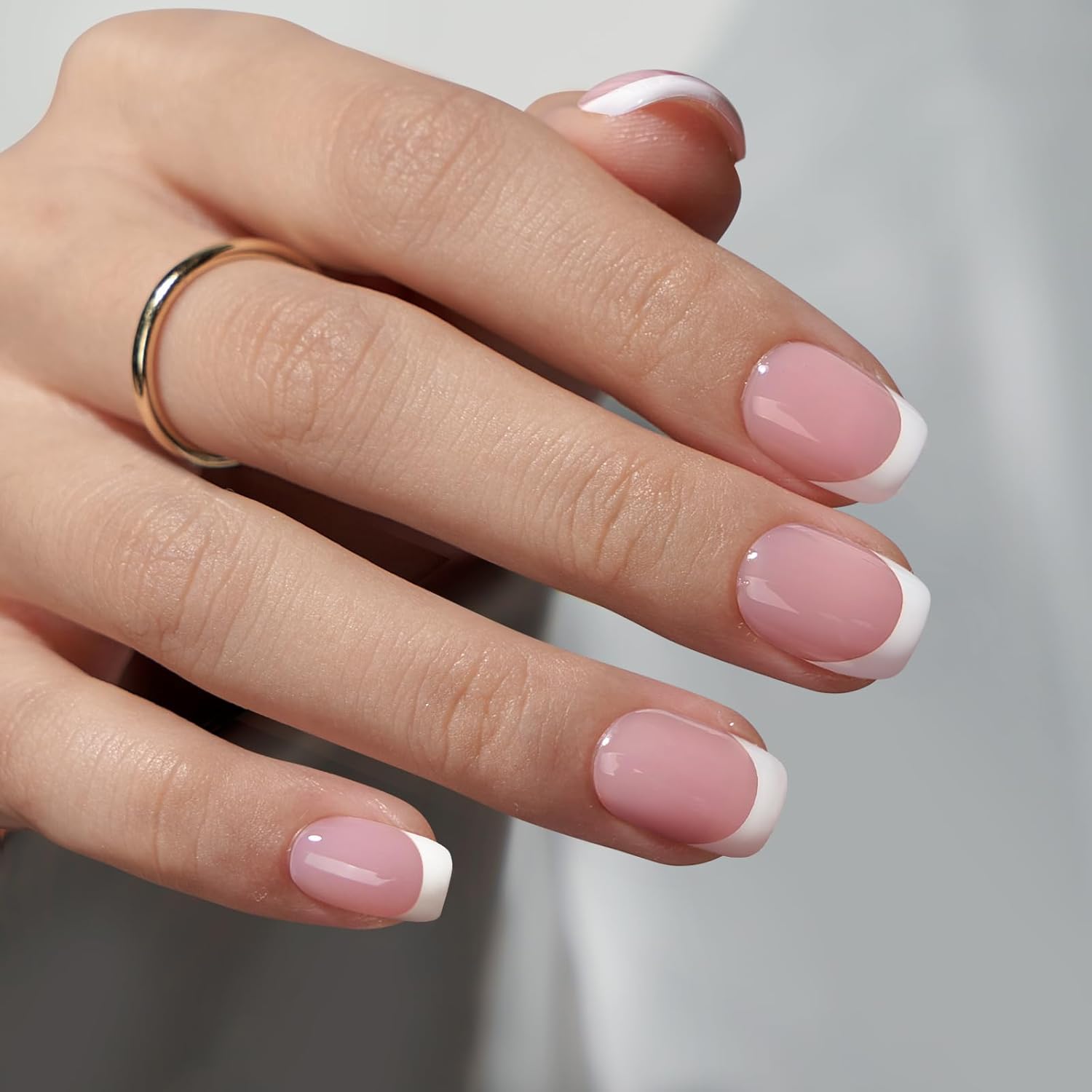Punte di forma quadrata extra corta rosa