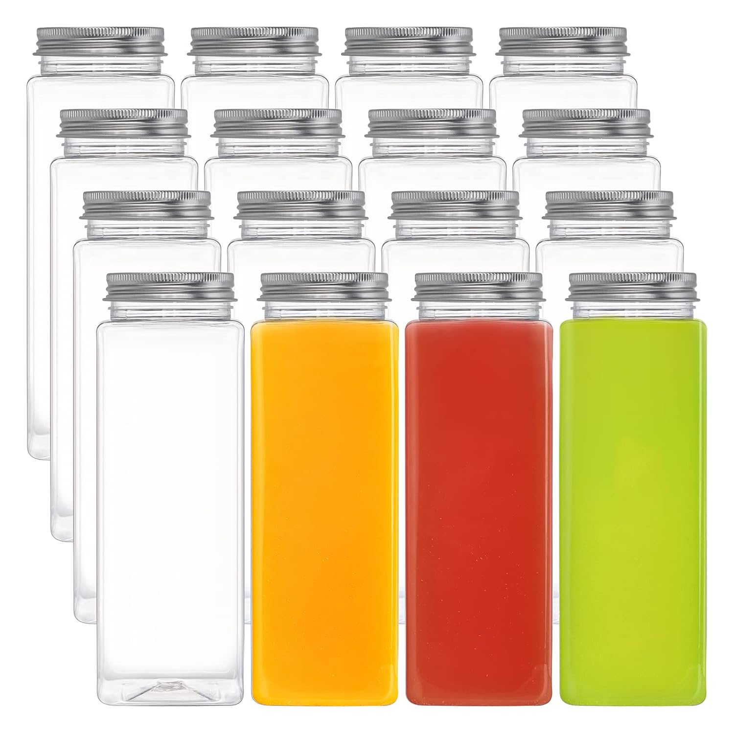 Bottiglia di succo di plastica
