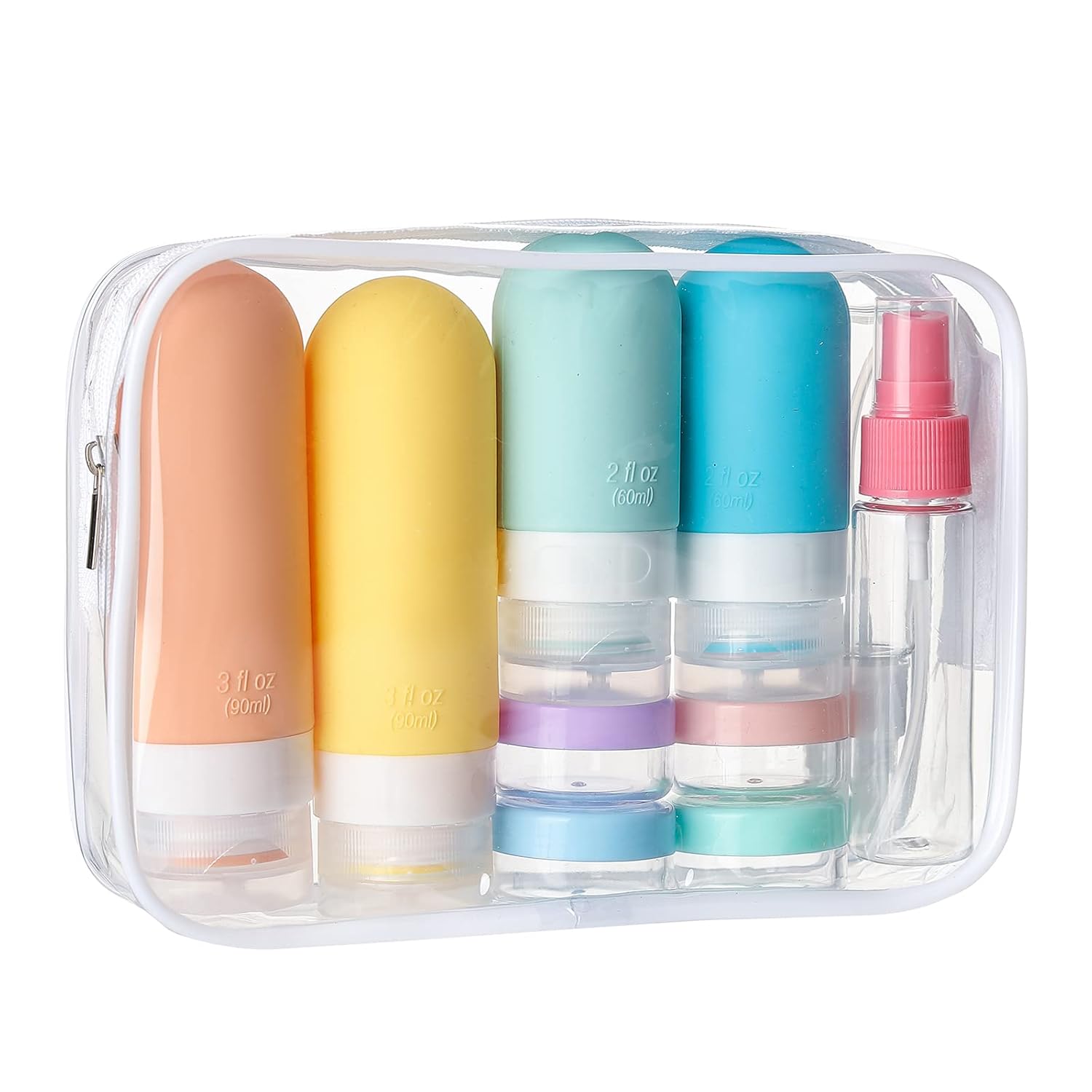 Set di bottiglie da viaggio